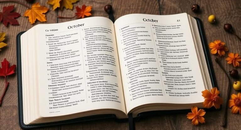 spiritual meaning of october bible